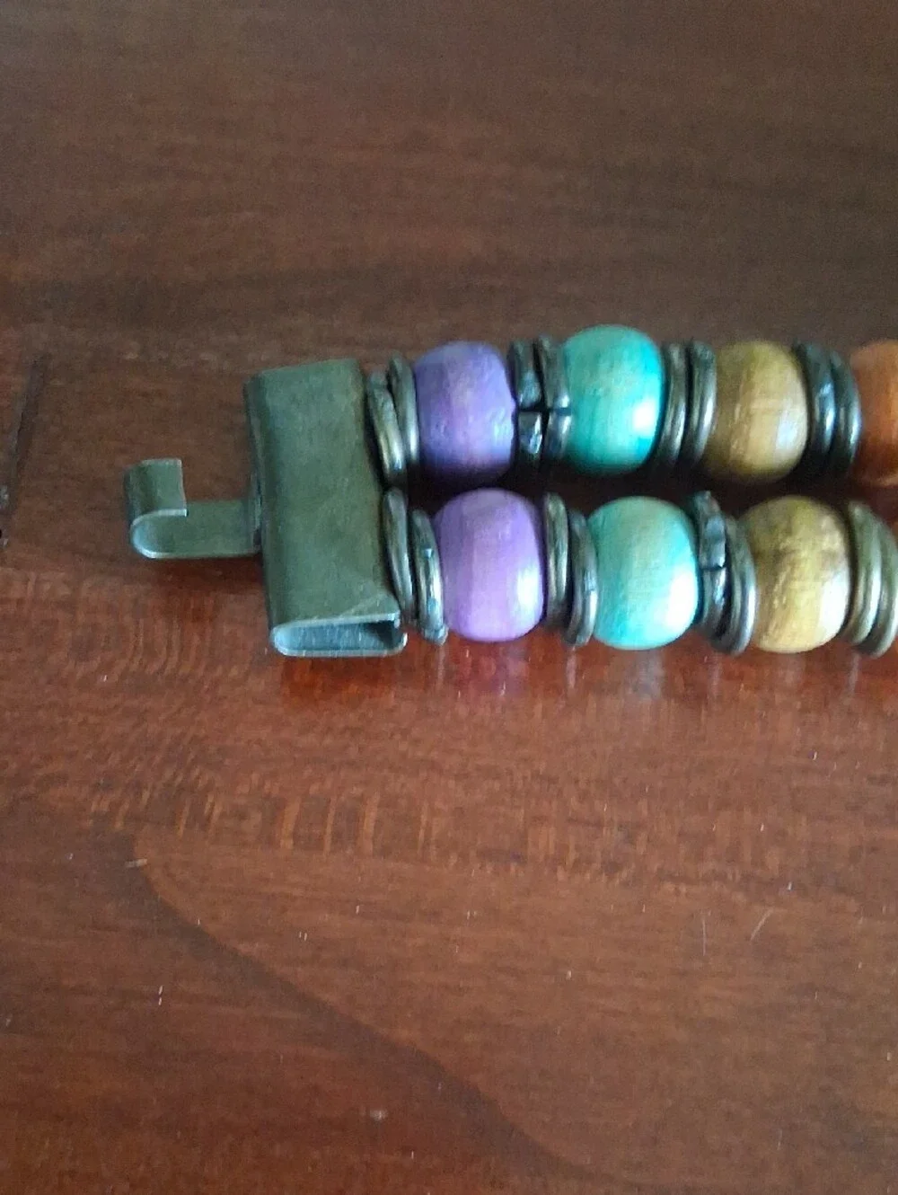 Boho Hippie Gypsy Chunky Metal Brass Multicolor Stone Wood Beaded Statement Belt
